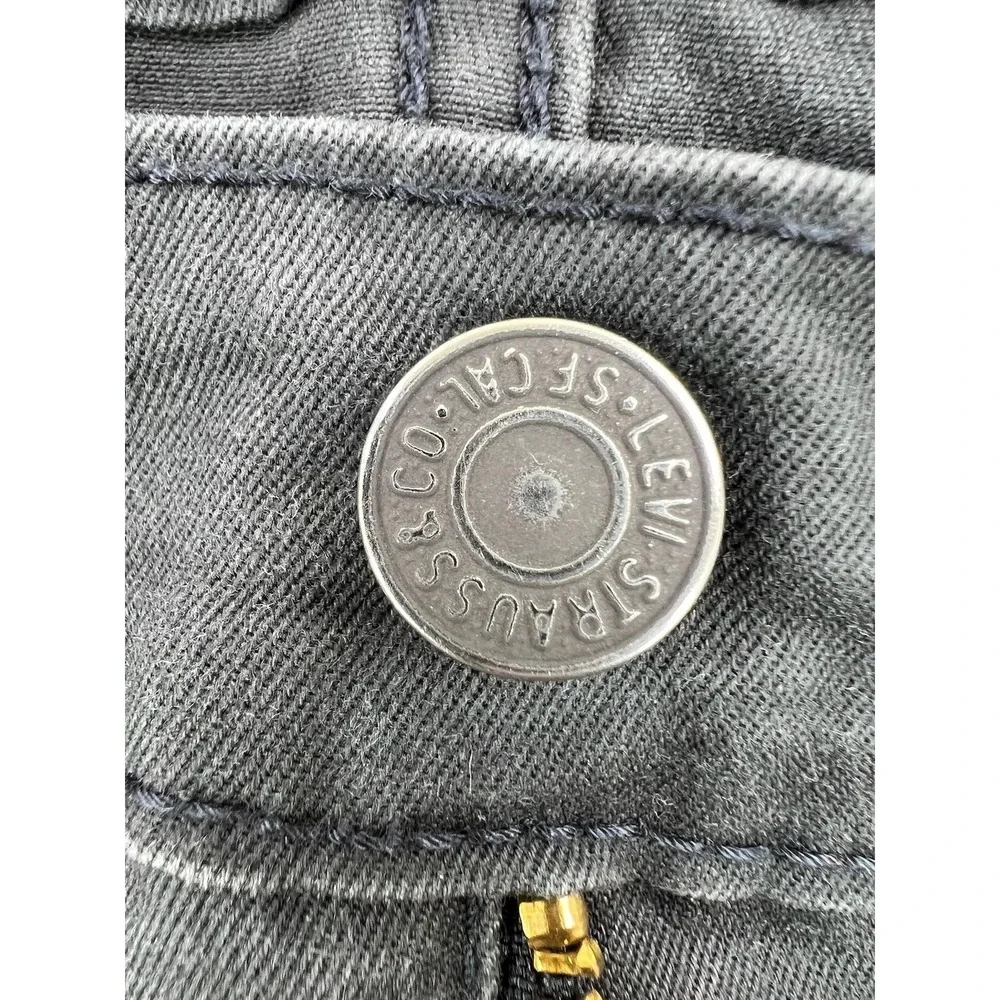 Levis 541 Jeans Mens 44x32 Gray Athletic Tapered Stretch Denim Charcoal Wash